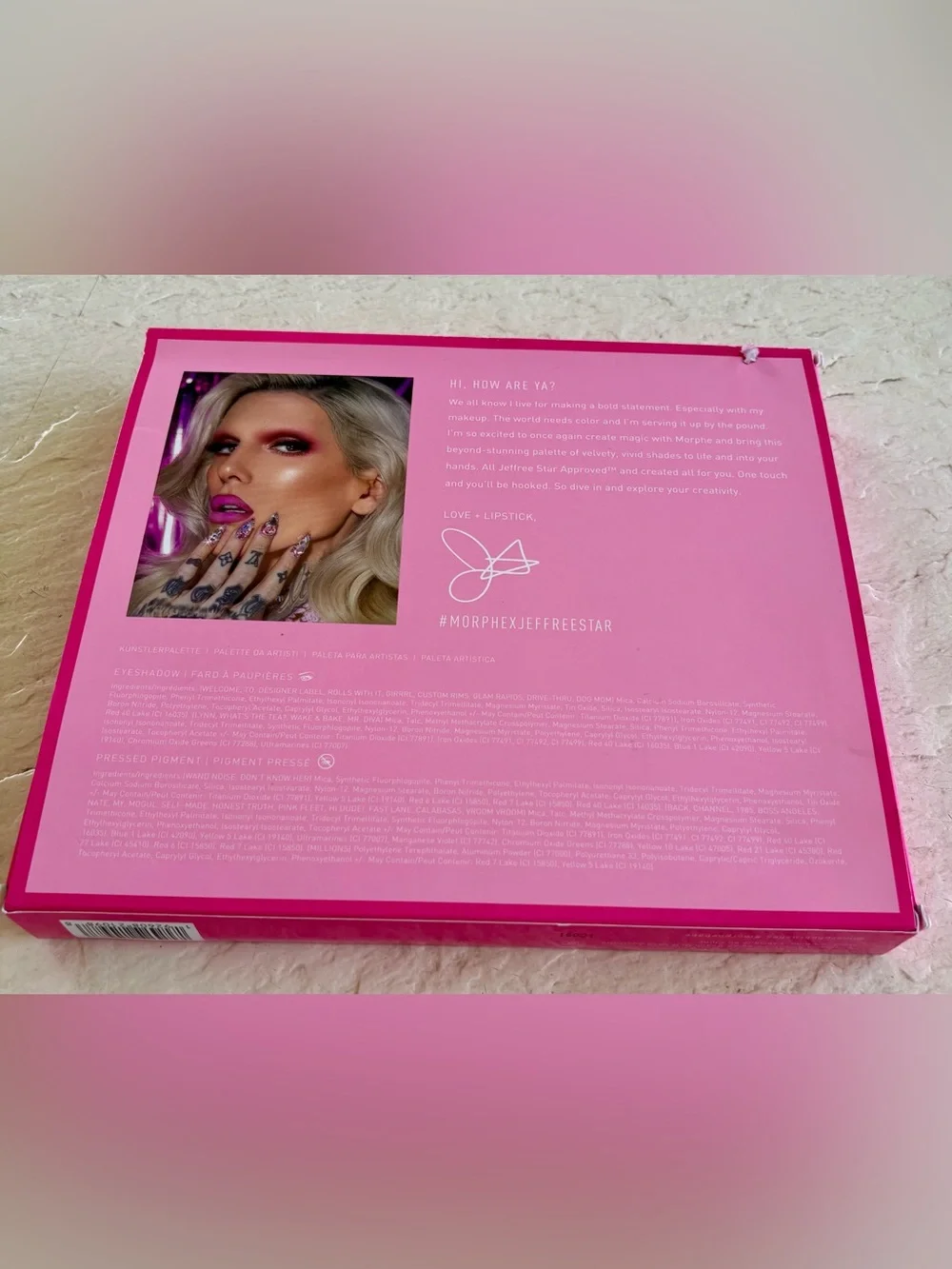 LIMITED EDITION DISCONTINUED Jeffree Star x Morphe Artistry 30 Pan Palette NEW!